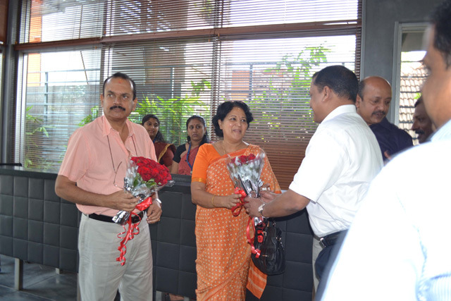 Visit by His Highness Shri Moolam Thirunal Rama Varma VI at Artech Office