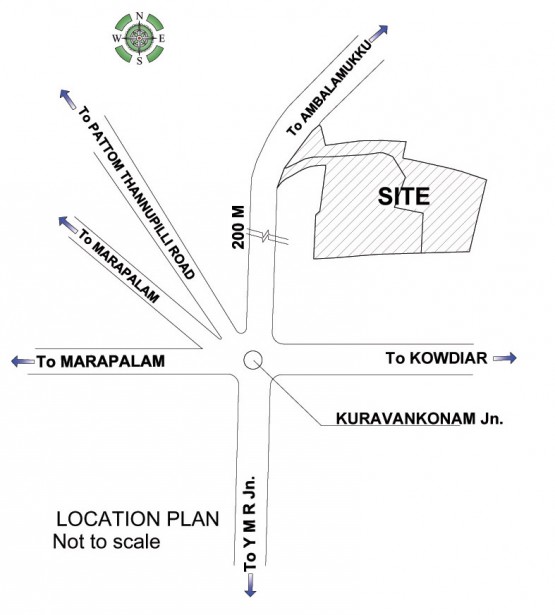 Artech Address, Kuravankonam - Location