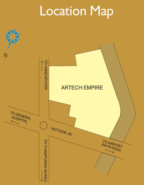 Artech Empire, Pattoor - Location